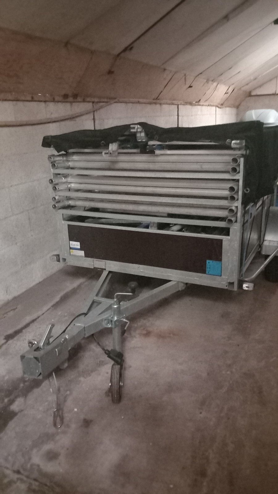 ASC Rolsteiger 135x250x8m met Steigerkar - ZGAN, Doe-het-zelf en Verbouw, Steigers, Ophalen, Zo goed als nieuw, Rolsteiger of Kamersteiger
