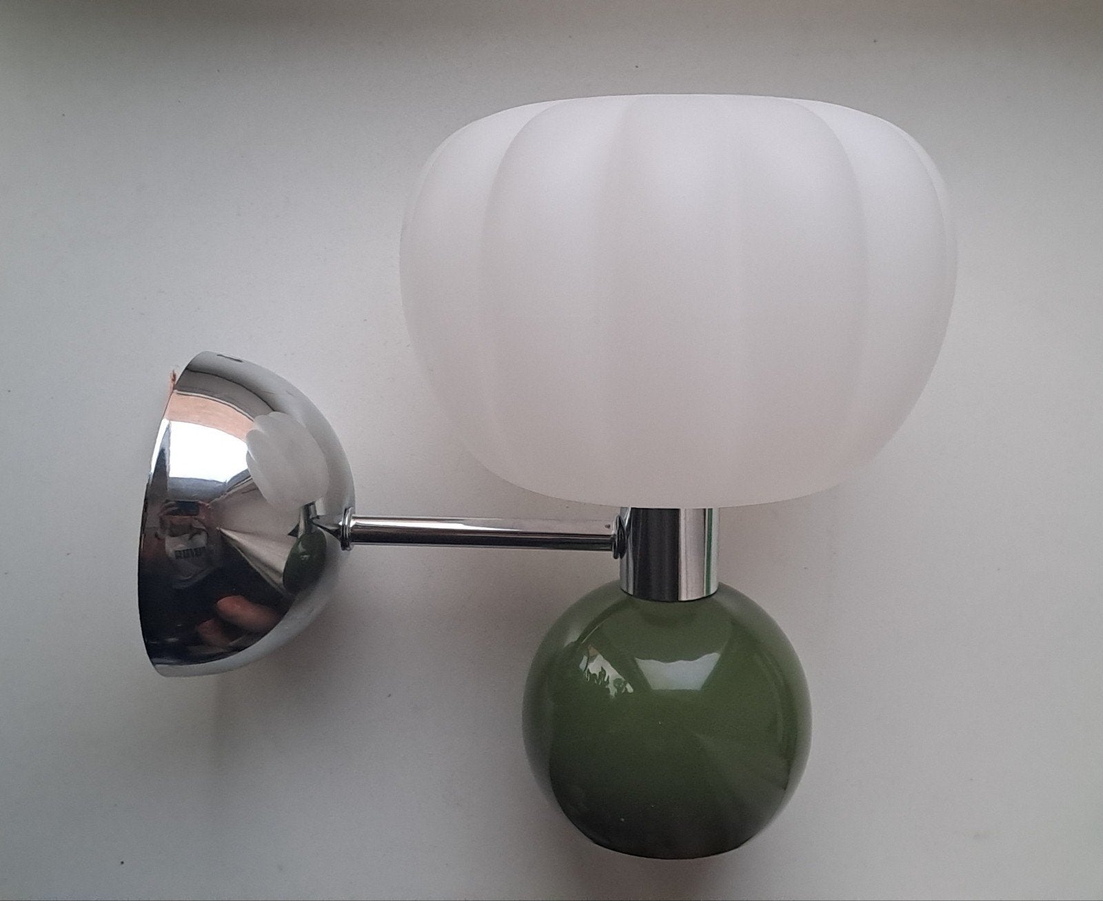 Bauhaus Design Wandlamp set (groen) compleet, E14 (klein), Nieuw, Ophalen of Verzenden, Up & down verlichting