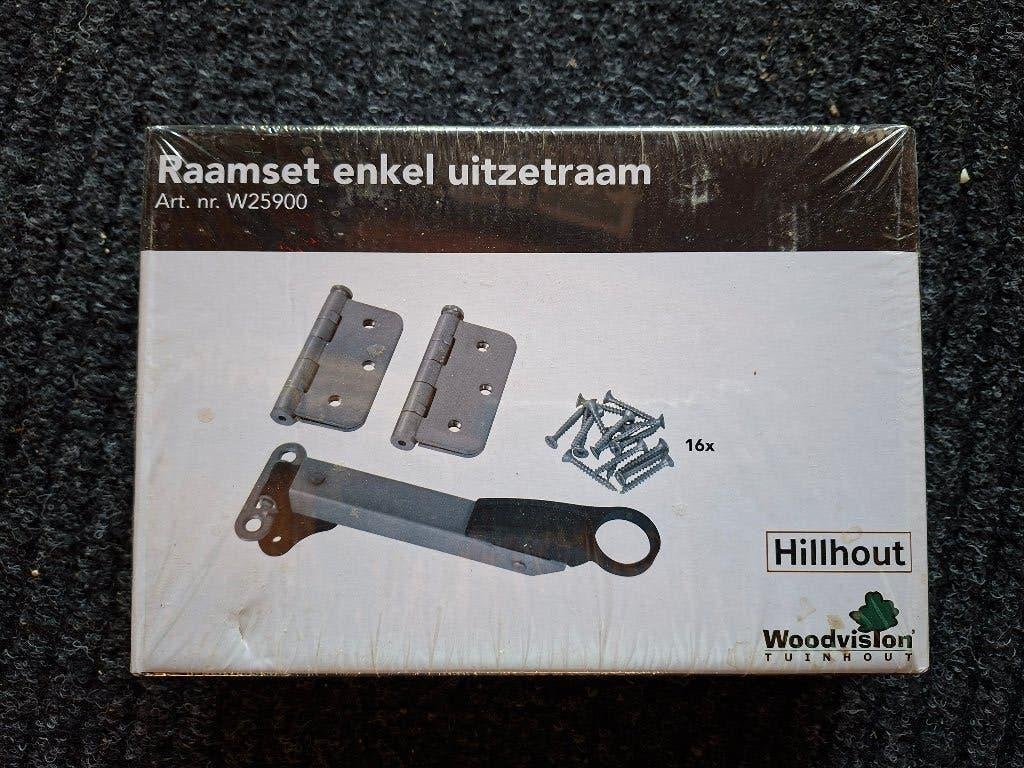 Raamset enkel uitzetraam, Ophalen of Verzenden, Nieuw, Overige materialen, Schuif of Grendel