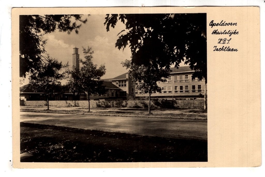 Apeldoorn   Christelijke HBS  Jachtlaan  1937, Verzenden, 1920 tot 1940, Gelopen, Gelderland