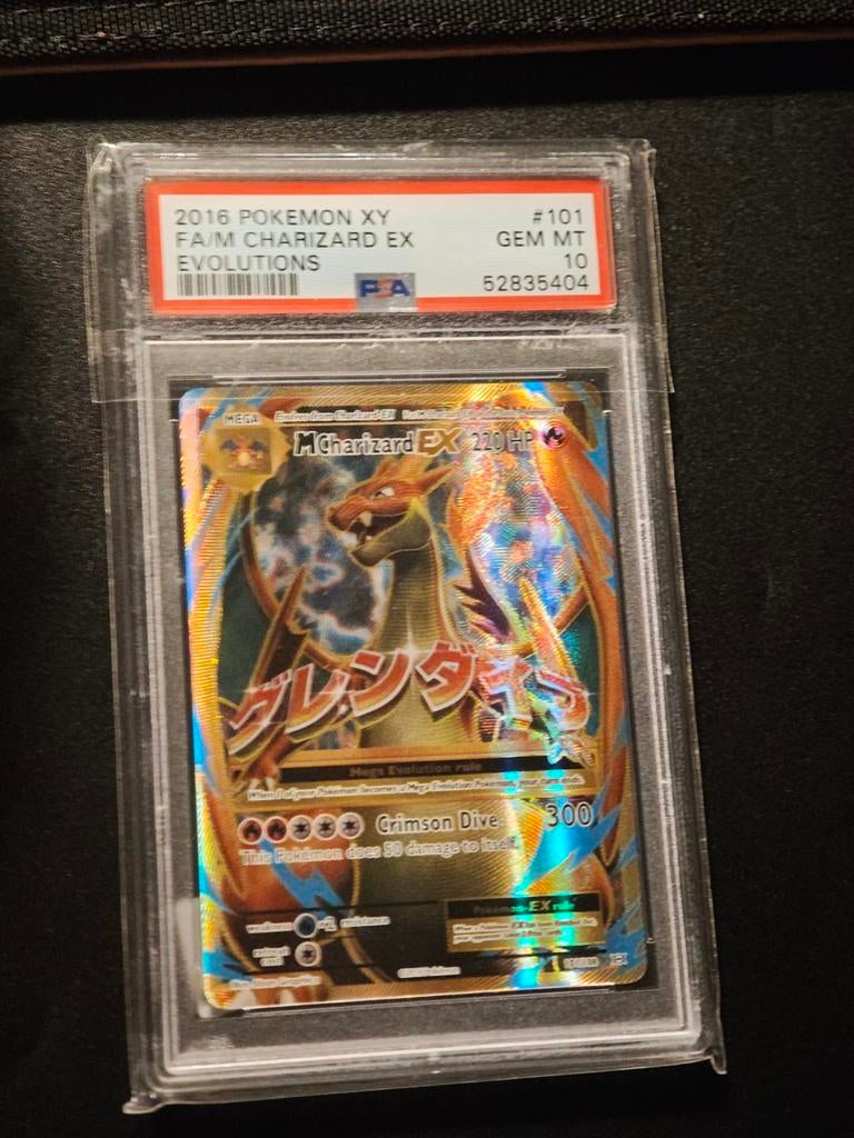 Pokémon XY M Charizard EX Evolutions PSA 10 GEM MT, Ophalen of Verzenden, Nieuw, Losse kaart, Foil