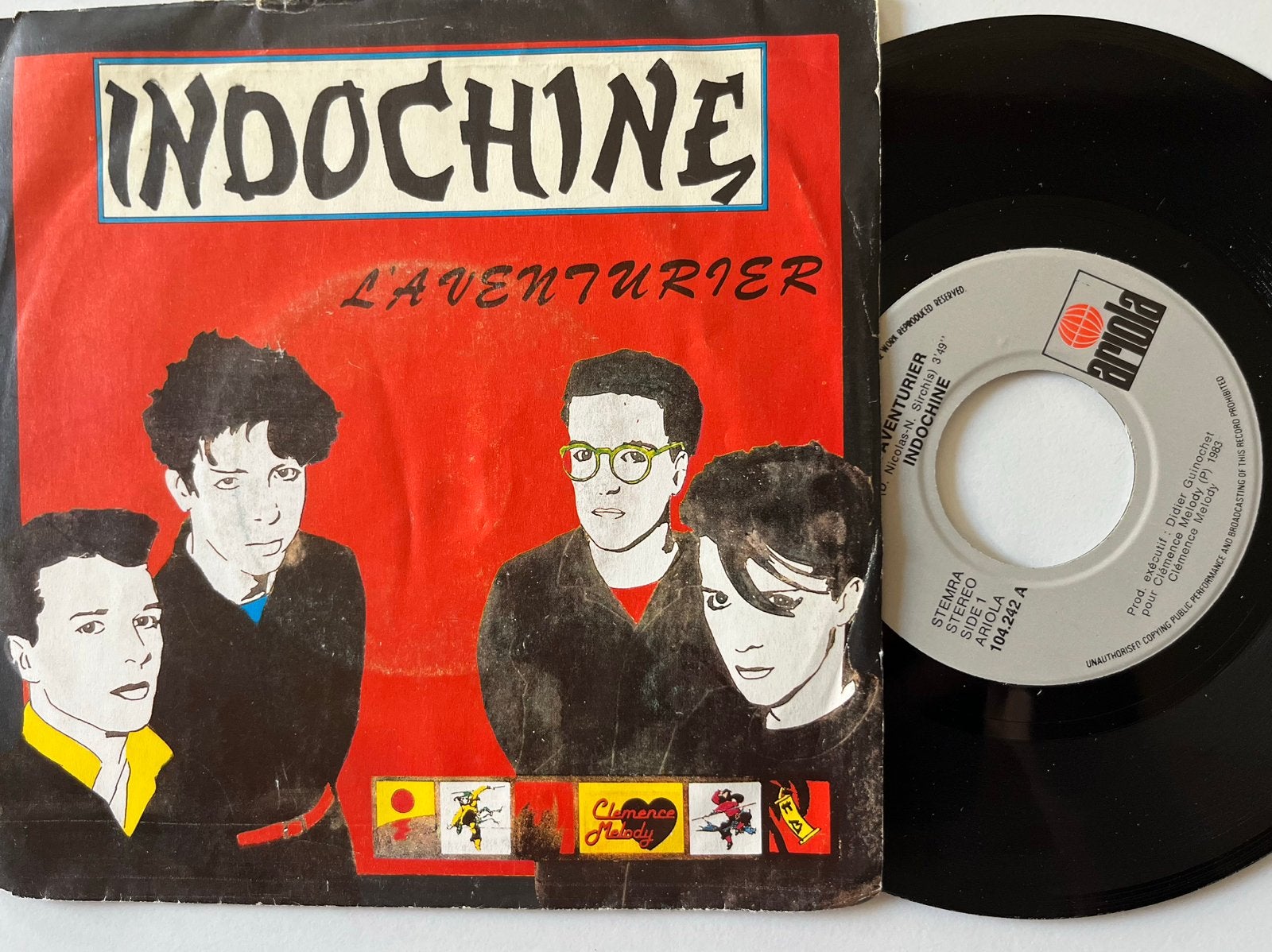Indochine “ L’aventurier “, Ophalen of Verzenden, Gebruikt, Pop
