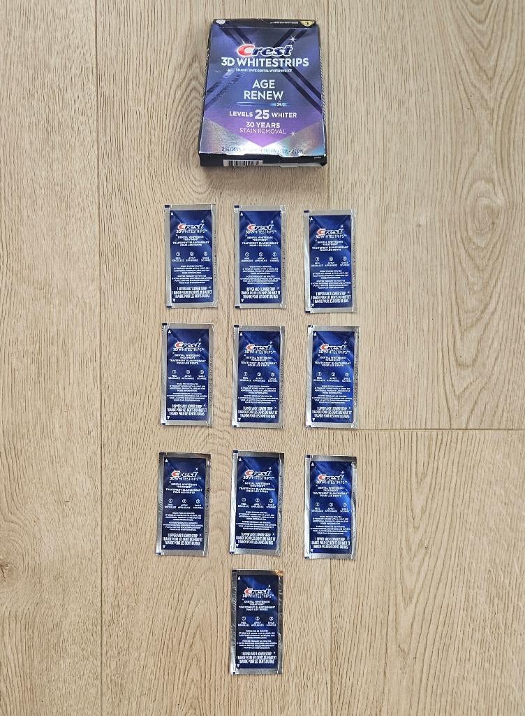 CREST 3D Whitestrips Sterkste Variant 10-dagen/ 20 strips, Ophalen of Verzenden, Nieuw, Overige typen