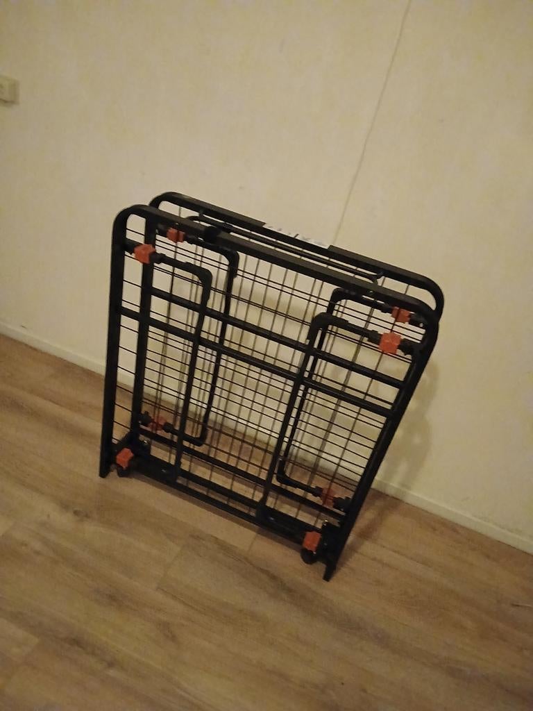 Opklapbed / stretcher - ruimtebesparend, Verstelbaar, 90 cm, Eenpersoons, Zwart