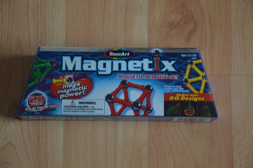 Magnetix van Roseart, 20 onderdelen in originele verpakking, Ophalen of Verzenden, Gebruikt, Overige merken