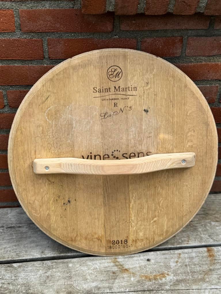 Deksel voor regenton, wijnvat 225 liter, 150 liter of meer, Ophalen of Verzenden, Zo goed als nieuw, Hout
