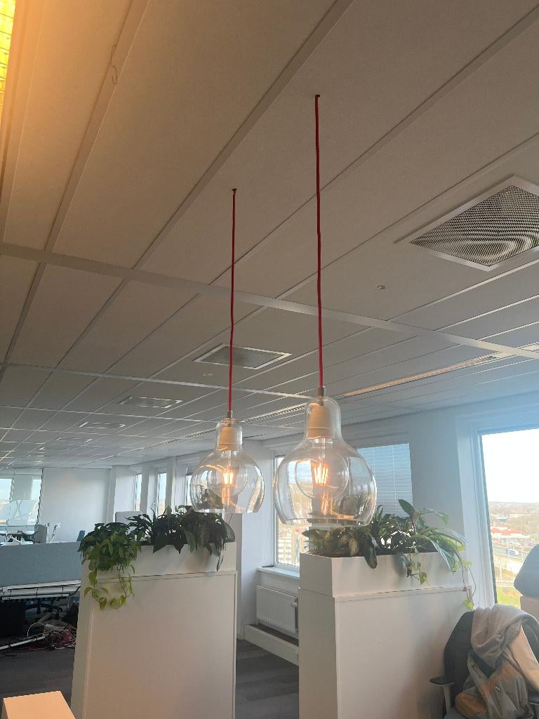 SET - 11 x hanglampen / lampen, 1 set, Ophalen of Verzenden, Gebruikt, Glas
