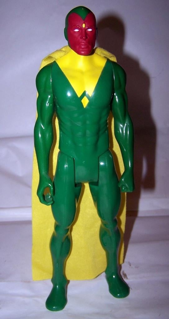 Marvel Avengers Titan Hero Vision actiefiguur met cape. Nwst, Ophalen of Verzenden, Superheld, Zo goed als nieuw, Beeldje of Figuurtje