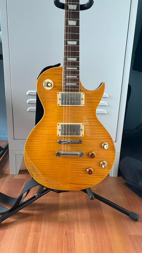 Vintage V100 Distressed “Lemon Drop” | Greeny gitaar, Muziek en Instrumenten, Ophalen, Nieuw, Solid body, Overige merken