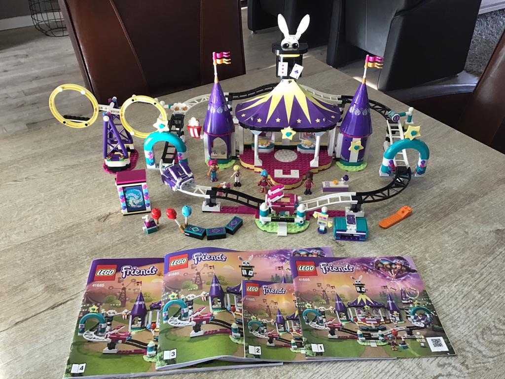 Lego friends magische kermis achtbaan 41685, Ophalen of Verzenden, Zo goed als nieuw