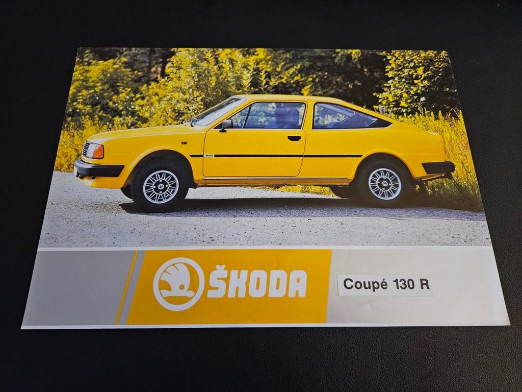 Leaflet Skoda Coupé 130 R, Ophalen of Verzenden, Zo goed als nieuw, Overige merken