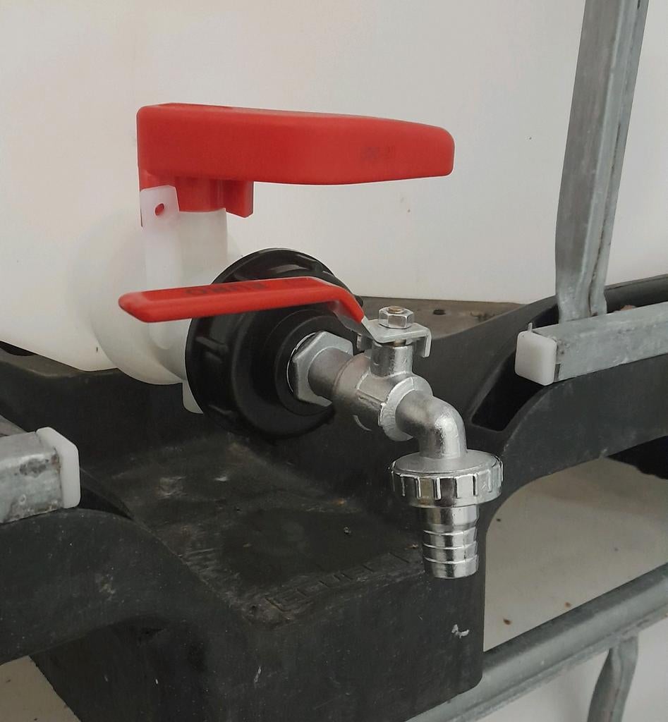 IBC adapter/aftap kraan (thule en gardena), Overige materialen, Met kraantje, 150 liter of meer, Nieuw