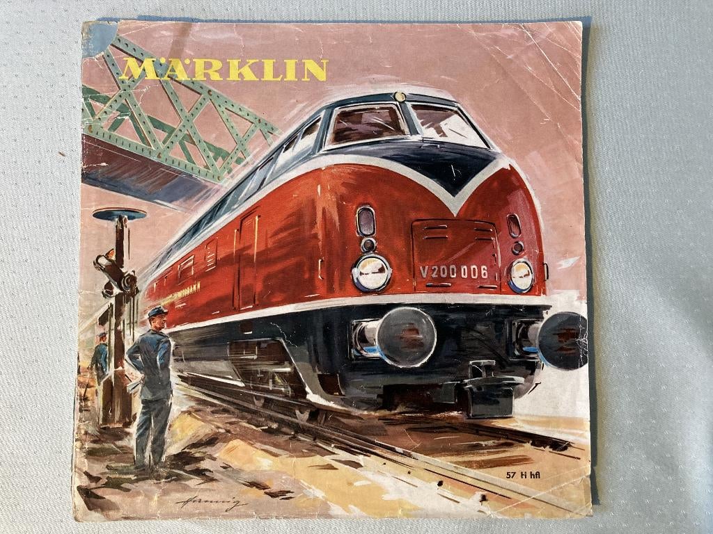 Märklin catalogus 1957, Wisselstroom, Gebruikt, Overige typen, Ophalen of Verzenden