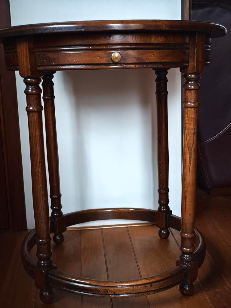 RAC bijzettafel, Gebruikt, Klassiek, Rond, Ophalen of Verzenden