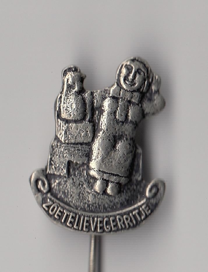 Den Bosch Zoete Lieve Gerritje speldje, Gebruikt, Niet vindbaar, Niet vindbaar, Speldje of Pin