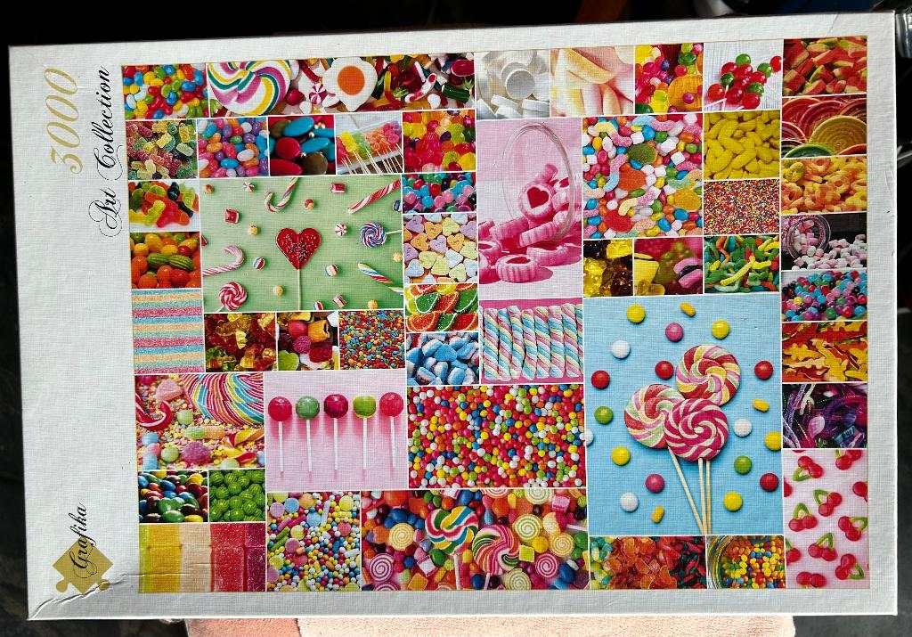 Candy puzzel, Hobby en Vrije tijd, Denksport en Puzzels, Ophalen, Meer dan 1500 stukjes, Zo goed als nieuw, Legpuzzel