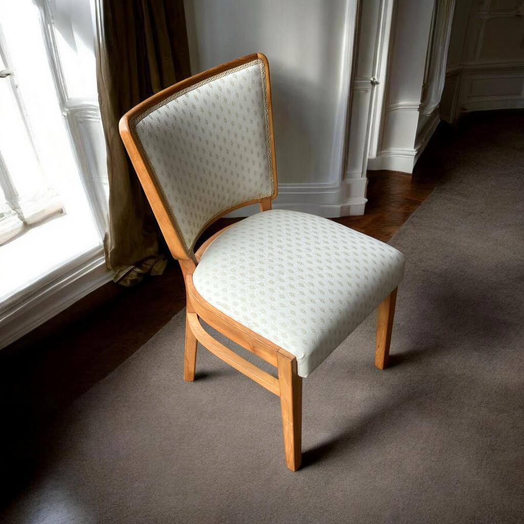 Art Deco walnoot houten eetkamer stoelen AA Patijn, Ophalen