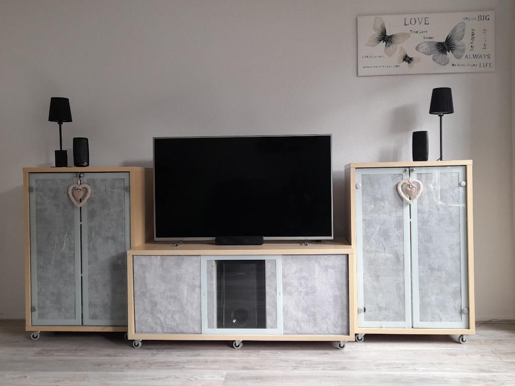 TV meubel en 2 kasten, Huis en Inrichting, Kasten | Televisiemeubels, Ophalen, 25 tot 50 cm, Minder dan 100 cm