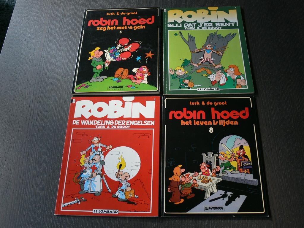 Robin Hoed: deel 5 t/m 8, Meerdere stripboeken, Ophalen of Verzenden, Gelezen
