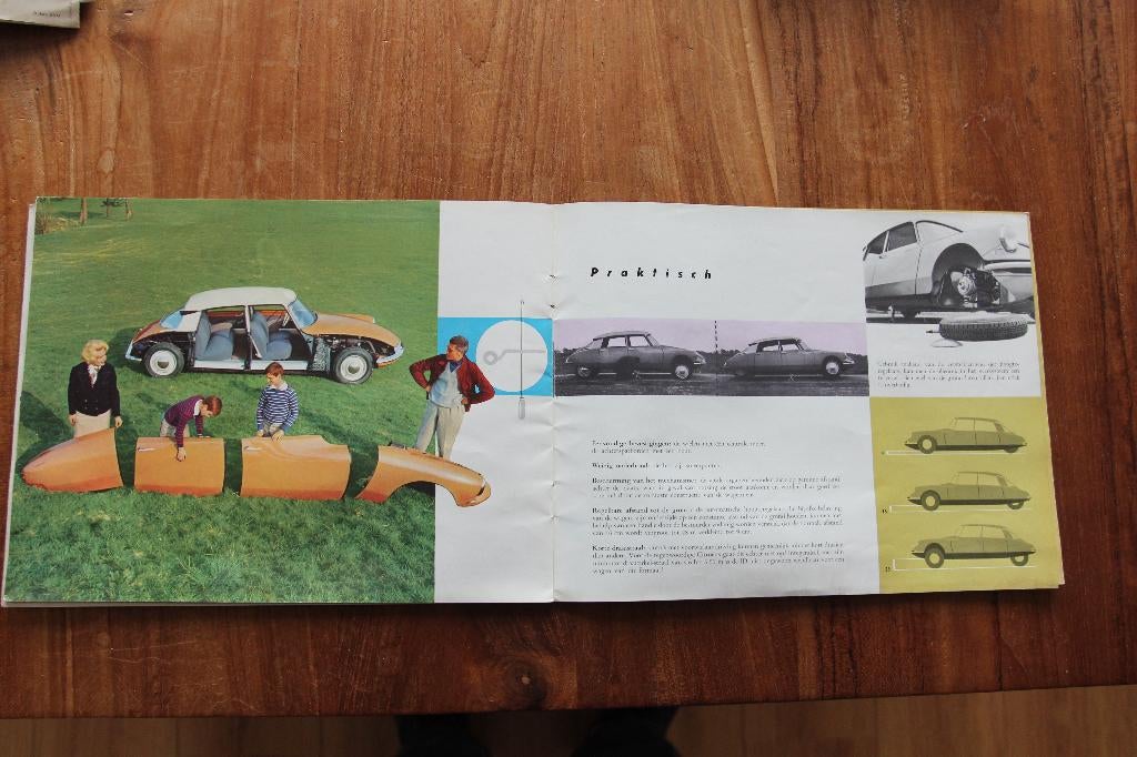 Autofolder Citroën ID 19  (jaren 50 en 60), Ophalen of Verzenden, Gelezen, Citroën