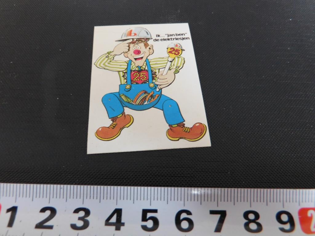 sticker strip trekpop jan de elektricien *, Ophalen, Zo goed als nieuw