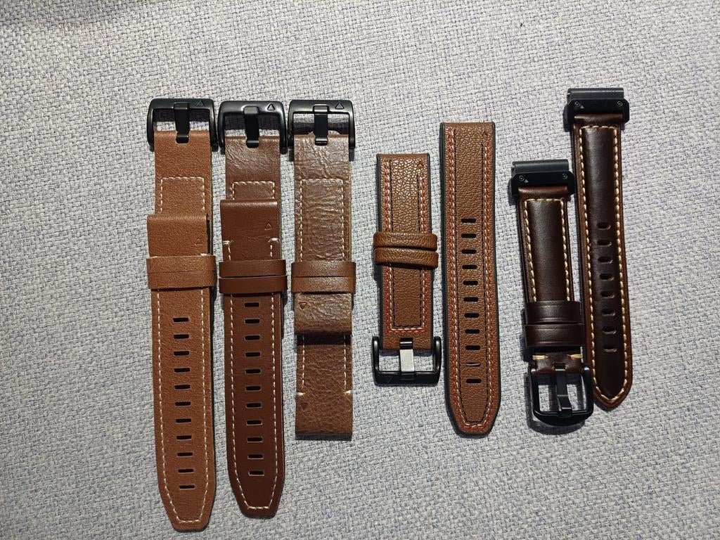 Garmin 22mm Quickfit Polsbandjes - Kunstleer & Leer, Ophalen of Verzenden, Nieuw, Android, Garmin