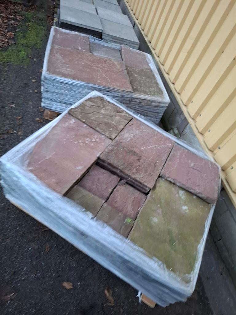 Flagstones wildverband  ruim 20m2, Ophalen, Gebruikt, Natuursteen, Klinkers