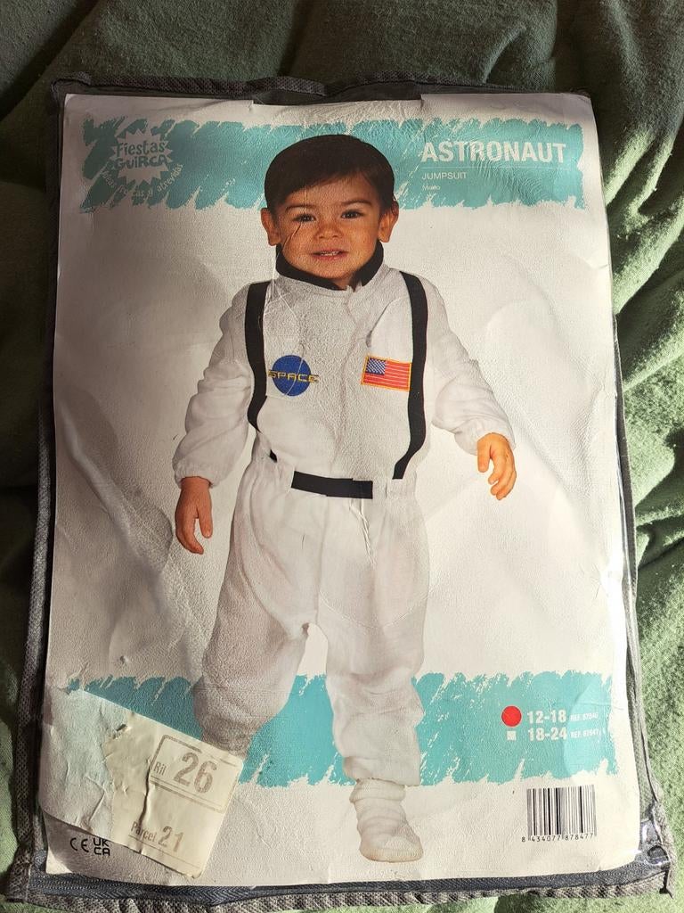 Astronouten pak 12/18 maanden, Ophalen of Verzenden, Nieuw