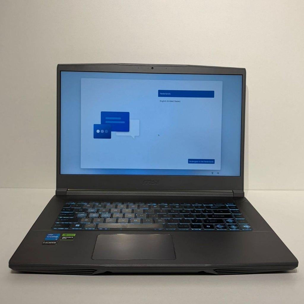 MSI Thin 15 B12UC-2013NL i5-12450H 16GB 512GB Gaming Laptop, MSI, Refurbished, Gaming, SSD