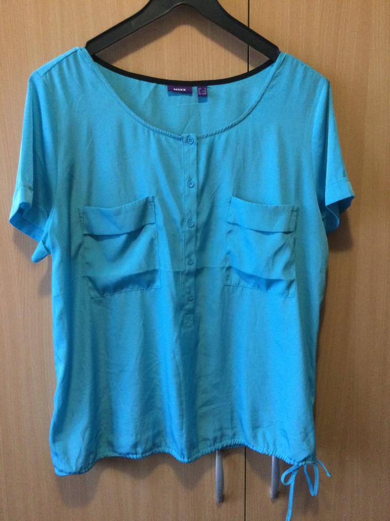 Dames  mexx zomer blouse maat 40 korte mouw, Maat 38/40 (M), Mexx, Blauw, Ophalen of Verzenden