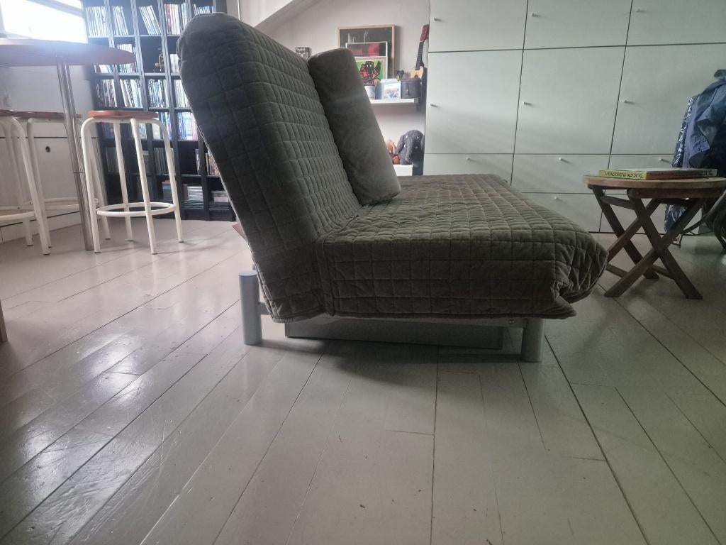 IKEA Beddinge slaapbank 200 x 140 inclusief bed (opberg) bak, Ophalen, Bruin, Tweepersoons, 140 cm