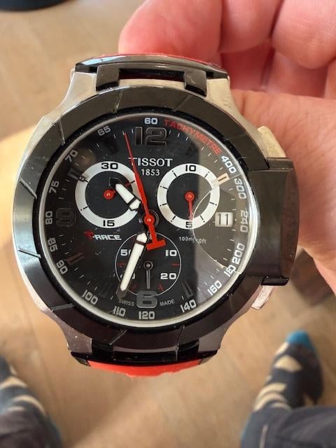 Tissot Herenhorloge T-Race T0484172705701, Overige merken, Staal, Polshorloge, Kunststof