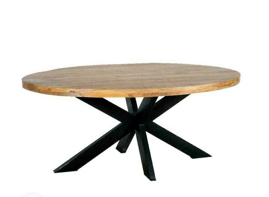 Mangohouten tafels! Snel leverbaar, Ophalen of Verzenden, Nieuw, Ovaal