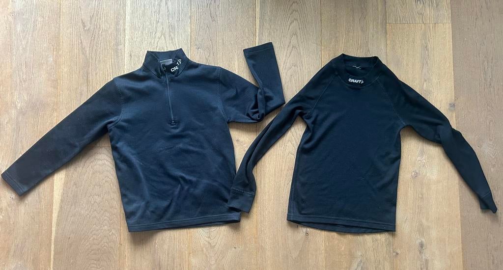 CRAFT skipully thermopully en ondershirt mt 122-128 skishirt, Ophalen of Verzenden, Gebruikt, Jongen of Meisje, Sport- of Zwemkleding