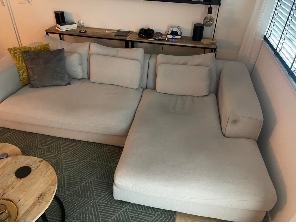 Ruime relaxbank, Huis en Inrichting, Ophalen, 250 tot 300 cm, Gebruikt, Hoekbank