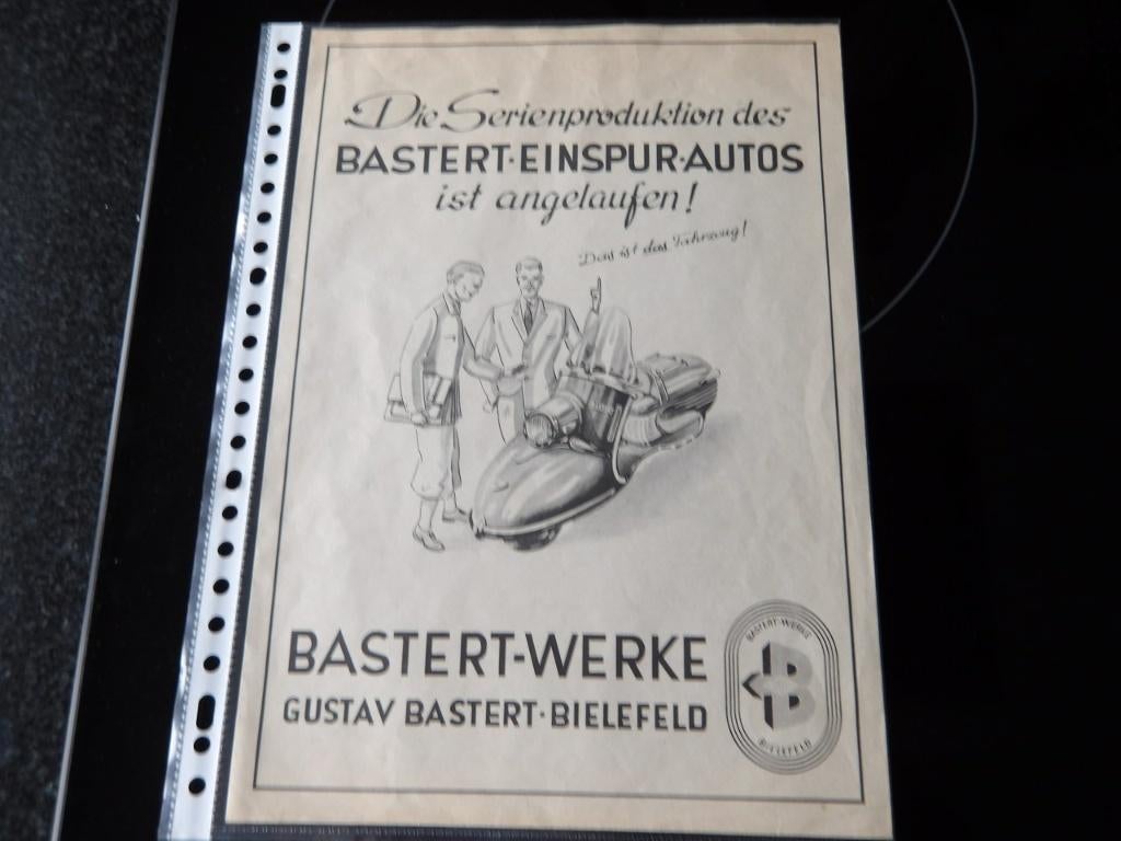Bastert einspur autos Scooter folder, Verzenden, Overige merken