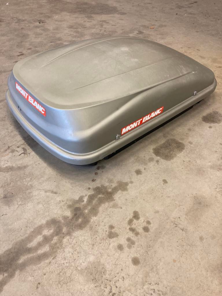 Mont Blanc Dakkoffer met Daksteunen - Zeer Goede Staat, Auto diversen, Dakkoffers, Ophalen, Gebruikt