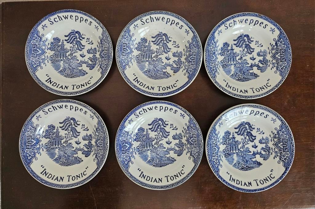 Indian Tonic "bordjes", Ophalen of Verzenden