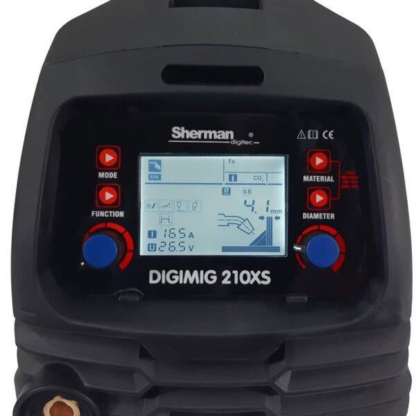 DIGIMIG 210XS synergic inverter welder lastoestel € 392,56, Ophalen of Verzenden, Nieuw, 150 tot 250 ampère, Inverter