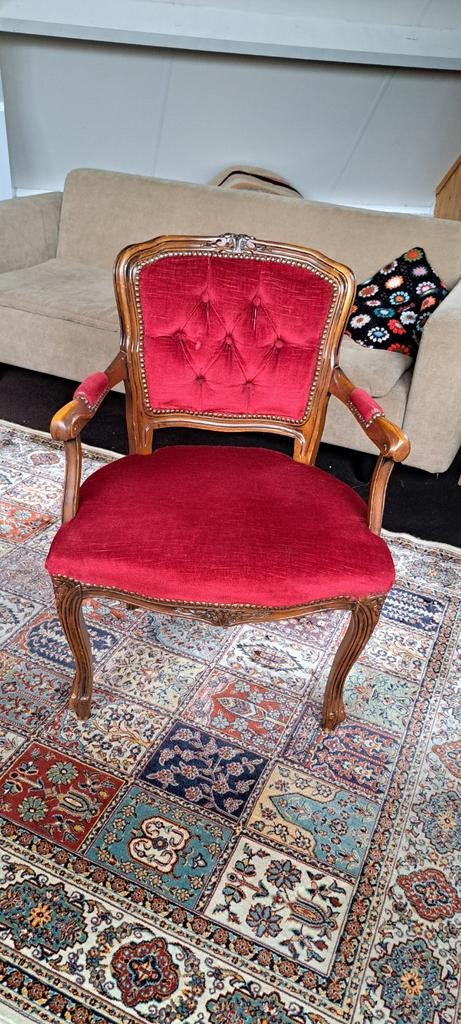 Bordeauxrood stoeltje, Ophalen of Verzenden, 50 tot 75 cm