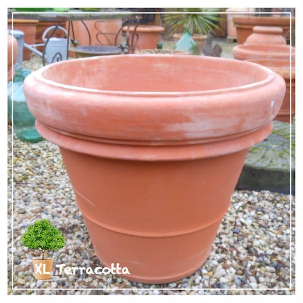 Italiaanse & Griekse vorstbestendige XL Terracotta potten., Steen, Rond, Nieuw, Ophalen of Verzenden