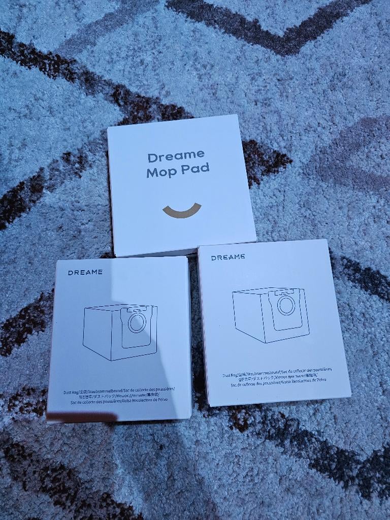 Originele Dreame robot 4x moppads 2x zak RDB8, Verzenden, Overige typen