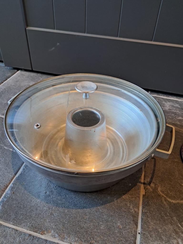Wonderpan,  bakken zonder oven., Huis en Inrichting, Keuken | Potten en Pannen, Gebruikt, Overige typen, Aluminium, Ophalen of Verzenden