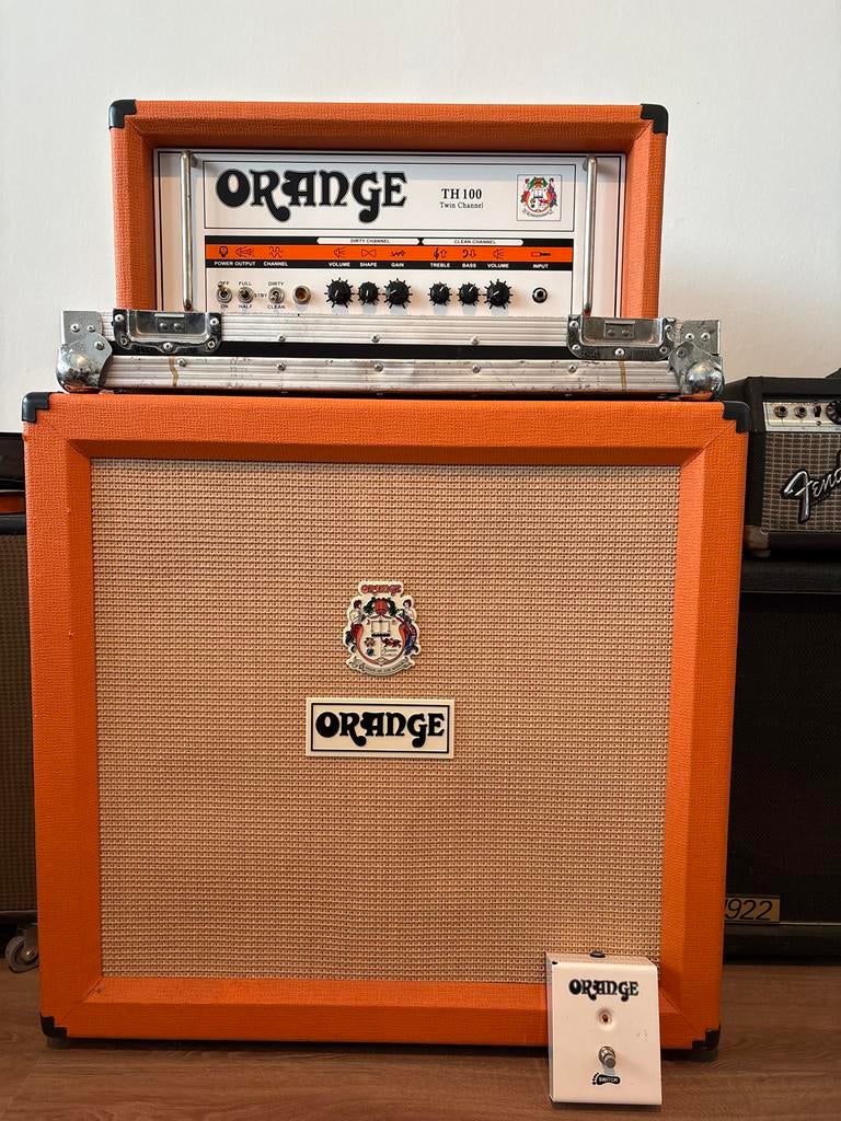 Orange TH100 Top met PPC412 Cabinet, Muziek en Instrumenten, Versterkers | Bas en Gitaar, Ophalen of Verzenden, Zo goed als nieuw