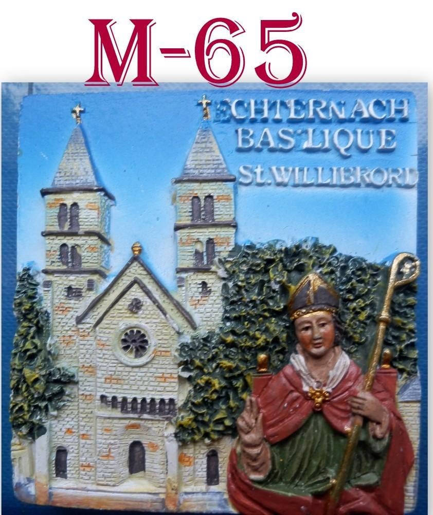 M65 Koelkastmagneetje Basiliek Echternach St. Willibrord, Ophalen of Verzenden, Zo goed als nieuw