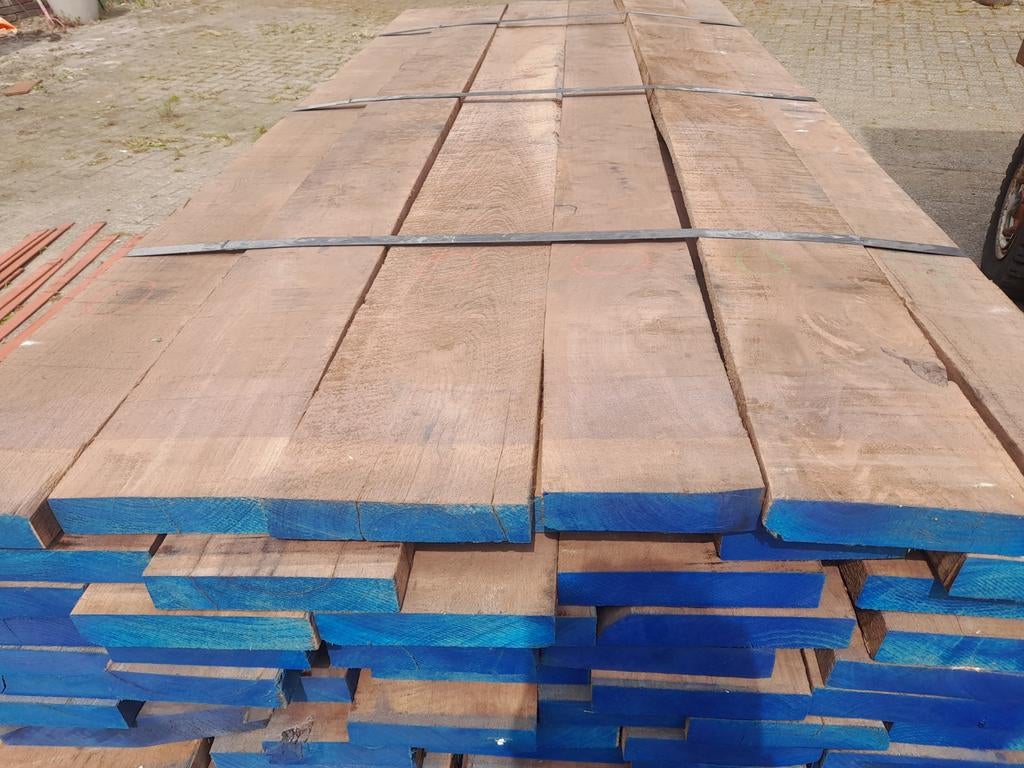 Amerikaansnoten/blackwalnut vanaf:€35.- p/st., 25 tot 50 mm, Nieuw, Ophalen of Verzenden, 200 tot 250 cm