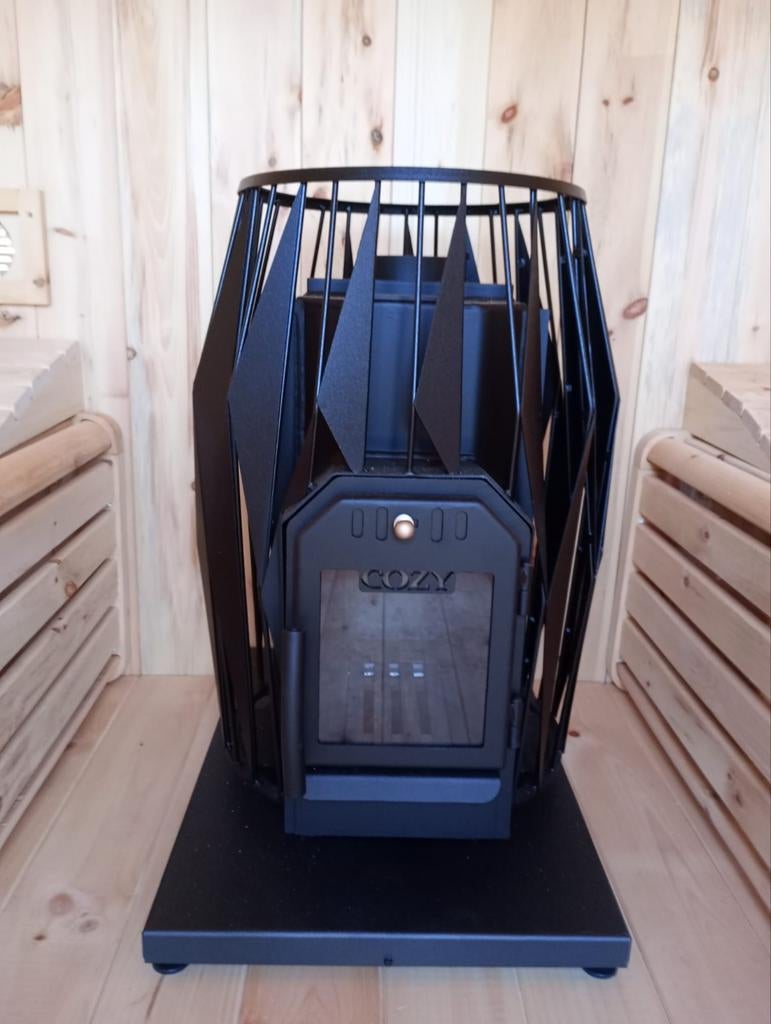 Canadese barrelsauna 240 cm lang, diameter 220 cm voor €4900, Sport en Fitness, Sauna, Ophalen, Fins of Traditioneel, Wellnessandgarden