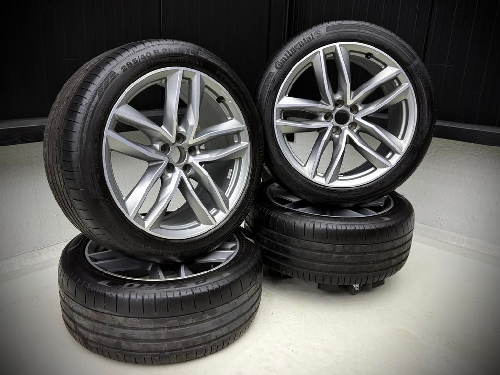 Audi Q7 Sport S-Line SQ7 5x112 Continental Pirelli 285/40/21, Auto-onderdelen, Gebruikt, 285 mm, Banden en Velgen, Terreinwagen