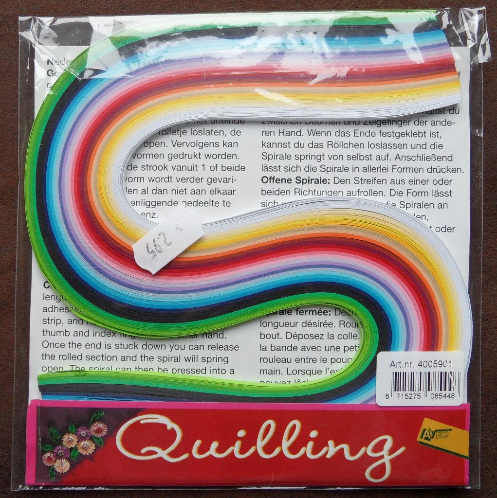 Quilling – papierfiligraanstroken regenboog kleuren 3mm, Ophalen of Verzenden, Nieuw