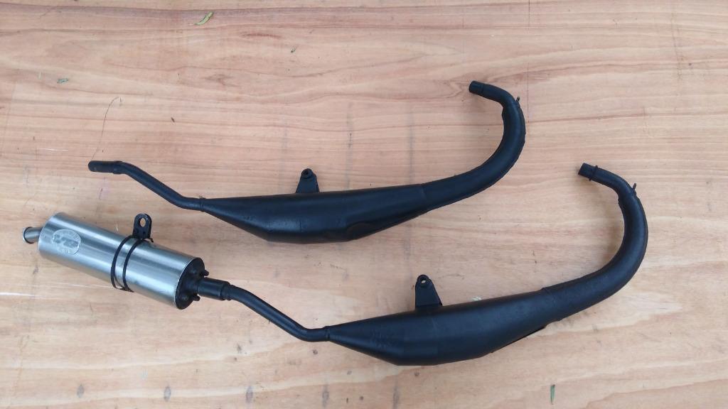 Uitlaat Yamaha TZR Leovince Zwart AM6 Onderlangs TZR50, Gebruikt, Uitlaat, Ophalen of Verzenden, Tzr